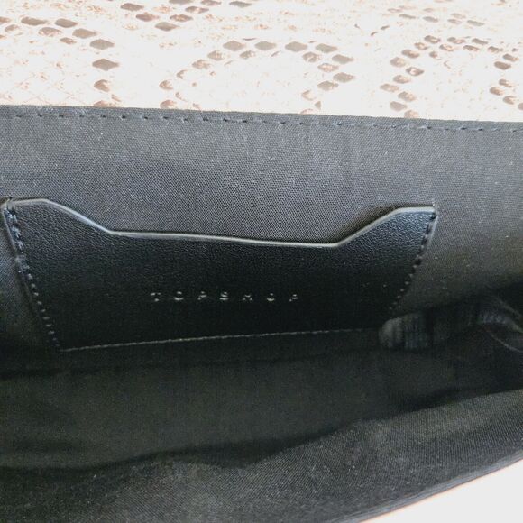 Topshop Shoulder Bag Pink Snake Print Baguette Maximalist Cocktail Party Kawaii - Picture 8 of 14